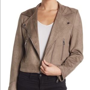 NWT VIGOSS suede moto jacket